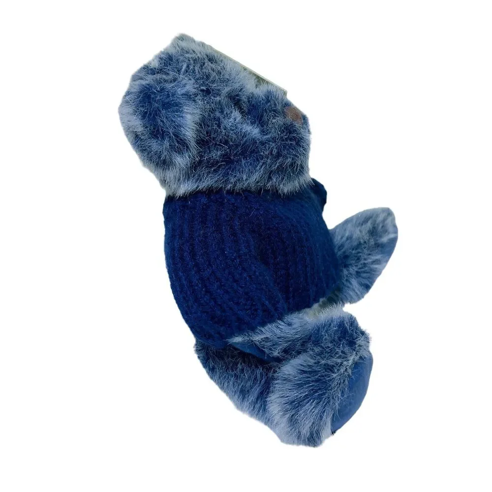 Dakin Bear Plush VTG 2000 Baby Patrice Blue‎ Grey Stuffed Animal 10” Sweater